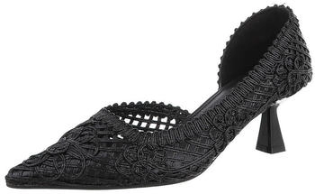 Ital Design Geflochtene Abendschuhe 7861 schwarz