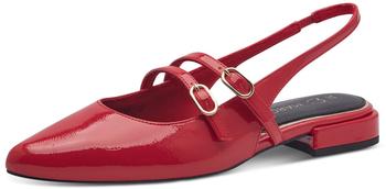Marco Tozzi Slingpumps spitz elegant rot patent