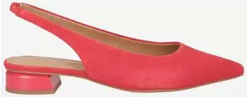 Maripè Peeptoes Slingpumps INGRID Rauleder rot