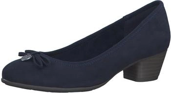 s.Oliver Pumps Bow Heart Pendant Block Heel (5-22321-41) blau