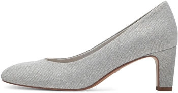 Tamaris Pumps Block Heel Vegan silver glam