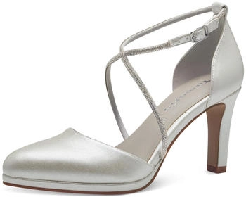 Tamaris Pumps with Rhinestone Trim offwhite