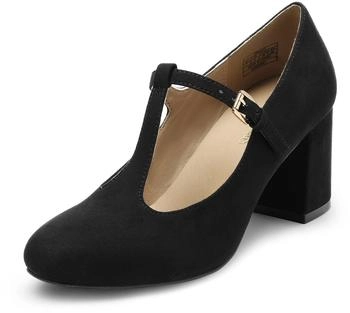 Dream Pairs Mary Jane Pumps with T-Strap schwarz