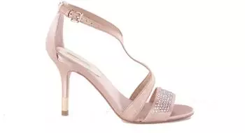 Guess Pumps High Heels Stilettos Ankle Strap Sandals gold