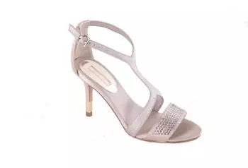 Guess Pumps High Heels Stilettos Ankle Strap Sandals silber