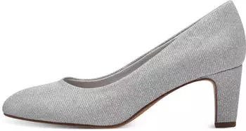 Tamaris Pumps Party Glitter elegant Block Heel (1-22418) silber