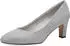 Tamaris Pumps Party Glitter elegant Block Heel (1-22418) silber