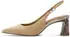 Tamaris Women's Sling Pump with Block Heel Leather beige