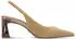 Tamaris Women's Sling Pump with Block Heel Leather beige
