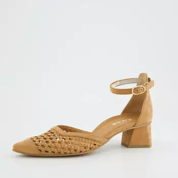 Paul Green Pumps Nubuck Leather beige/braun