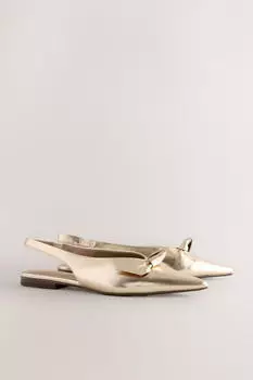 Next Fashion Sling Pumps 'Forever Comfort' gold