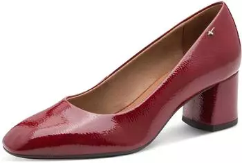 Tamaris Pumps with Block Heel red patent