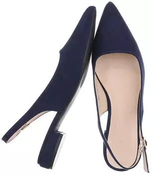 Ital Design Pumps with Ankle Strap dunkelblau