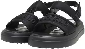 Buffalo ZYDA SANDAL - VEGAN LYCRA schwarz