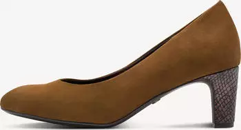 Tamaris Pumps with Classic Block Heel Vegan 1-22418-41 cognac