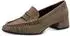 Tamaris Block Heel Pumps with Decorative Strap taupe