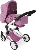CHIC2000 Kombi-Puppenwagen "Jara, Jeans pink" zusammenklappbar