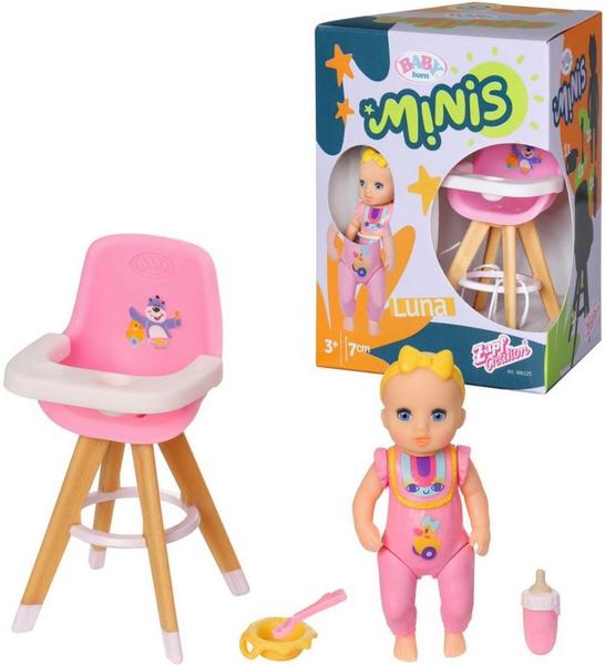 Zapf Creation BABY born Minis-Set mit Hochstuhl und Puppe