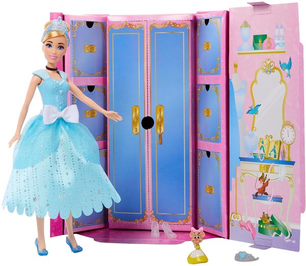 Mattel Disney Prinzessin Puppe mit königlichem Kleid und Zubehör - Cinderella