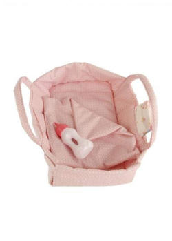 Schildkröt Wickeltragetasche für Puppen bis 32 cm Farbe rose/braun