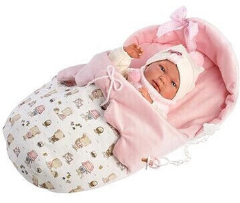 Llorens New Born Baby Girl - Realistische Babypuppe mit Vollvinylkörper - 40 cm (73884)