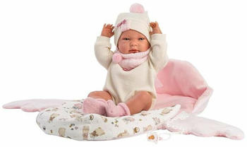 Llorens New Born Baby Girl - Realistische Babypuppe mit Vollvinylkörper - 40 cm (73884)