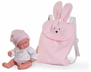 Antonio Juan Pitu Doll with Backpack for You pink