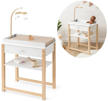 Ella & Piet Puppenwickeltisch Splashy Weiß-Schlamm