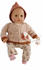 Schildkröt Baby Amy 45 cm mit Schnuller, Malhaar, blaue Schlafaugen, Kleidung rose Wichtel