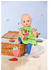 Zapf Creation Dolly Moda Puppenkleidung Shirt + Leggings Erdbeeren 43cm, Shirt mit Rüschen und Leggings im Jeanslook