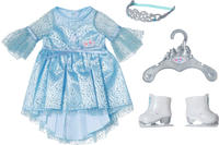 BABY born Eisprinzessin 43cm | Prinzessinnenkleid mit Schlittschuhen und Tiara f&uuml;r