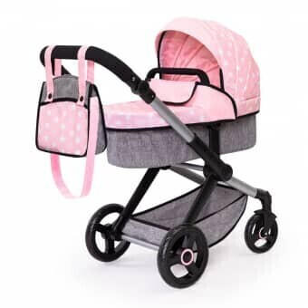 Bayer Design Kombi-Puppenwagen Xeo mit Tasche rosa