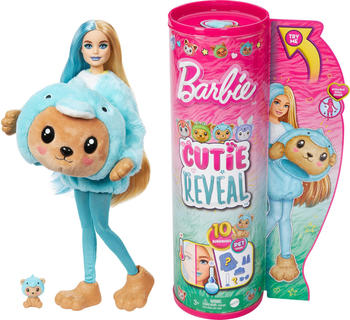 Barbie mit Teddy-Delfin Plüschkostüm (HRK25)