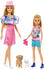 Mattel Barbie und Stacie Schwestern Puppenset mit Hunden und Zubehör (HRM09)