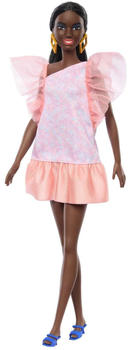 Mattel Barbie Fashionistas 65th Anniversary Nr.216 Pfirsisch-Kleid mit Puffärmeln (HRH14)