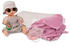 Götz Sleepy Aquini Mädchen Avocado 33 cm, Babypuppe ohne Haare mit braunen Schlafaugen