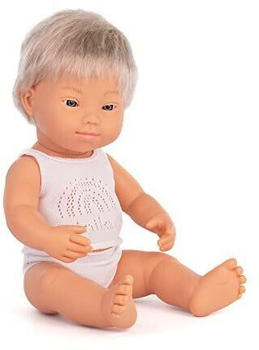 Miniland Baby Doll Caucasian Boy with Down Syndrome 38 cm