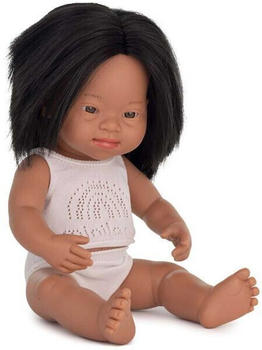 Miniland Baby doll hispanic girl with Down Syndrome 38cm