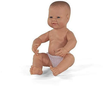 Miniland Newborn Baby Doll Caucasian Boy 40 cm