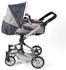 Bayer-Chic Kombi-Puppenwagen JARA Melange grau-navy