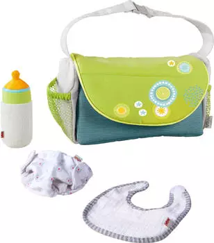 HABA Puppen-Wickeltasche Sommerwiese 4-Teilig