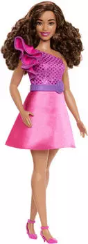Barbie Fashionistas 65th Anniversary - Curvy Doll With Brown Hair #225 (HRH22)