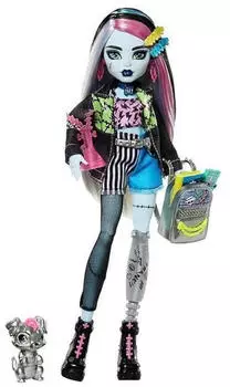 Mattel Monster High Doll With Pet - Frankie Stein (HXH73)