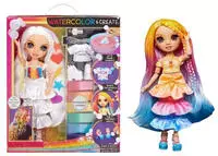 MGA 507598-EUC, MGA 507598-EUC Rainbow High Watercolour & Create DIY Modepuppe,