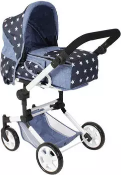 Bayer-Chic Kombi-Puppenwagen JARA sternchen navy