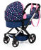 Bayer Design Kombi-Puppenwagen Xeo mit Tasche blau mit Fee