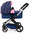 Bayer Design Kombi-Puppenwagen Xeo mit Tasche blau mit Fee