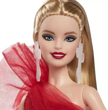 Barbie Signature Holiday Barbie 2024 Blonde (HRM61) – Elegantes Design und hochwertige Materialien