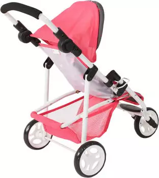 Bayer-Chic Jogging-Buggy Lola koralle – Höhenverstellbarer Schiebegriff für optimalen Komfort