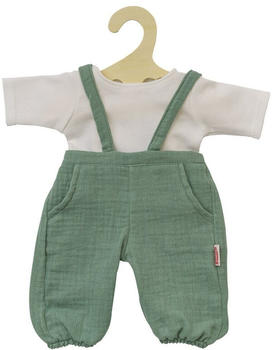 Heless Bio Latzhose & Shirt, Puppe, salbei, 28-35